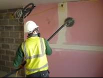 rubbing down plaster